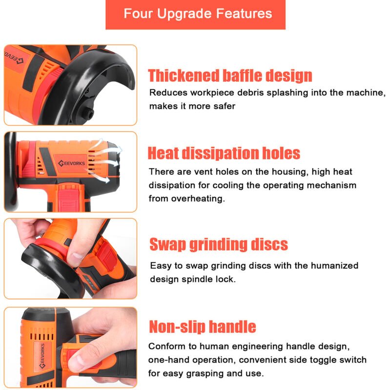 Jeffergarden - 19500 u / min elektrisches Schleifwerkzeug Multifunktional Mini Mühle Handheld Cutter zum Schneiden von
