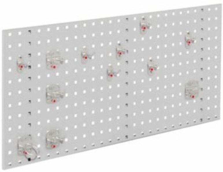 Kappes ®RasterPlan Einsteigerset 2 1x Lochplatte 1000x450mm 1x Werkzeughaltersortiment 12-teilig Lichtgrau RAL 7035