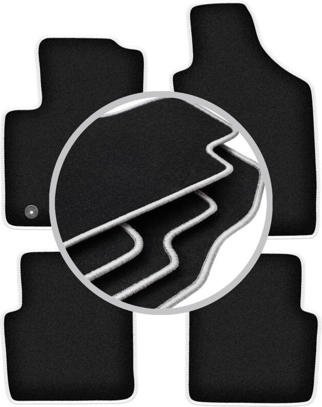 CARLUX-SILVER Autofußmatten für: Ford Ka MK2 Fließheck (2008-2012)