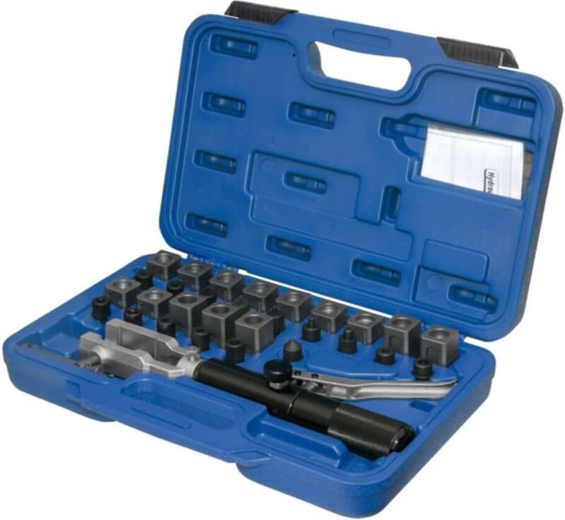 SW-Stahl 24518L Hydraulik Bördelgerät, für Kraftstoff, Brems, Getriebe, Öl-und Klimaanlagen-Leitungen, 29-teilig