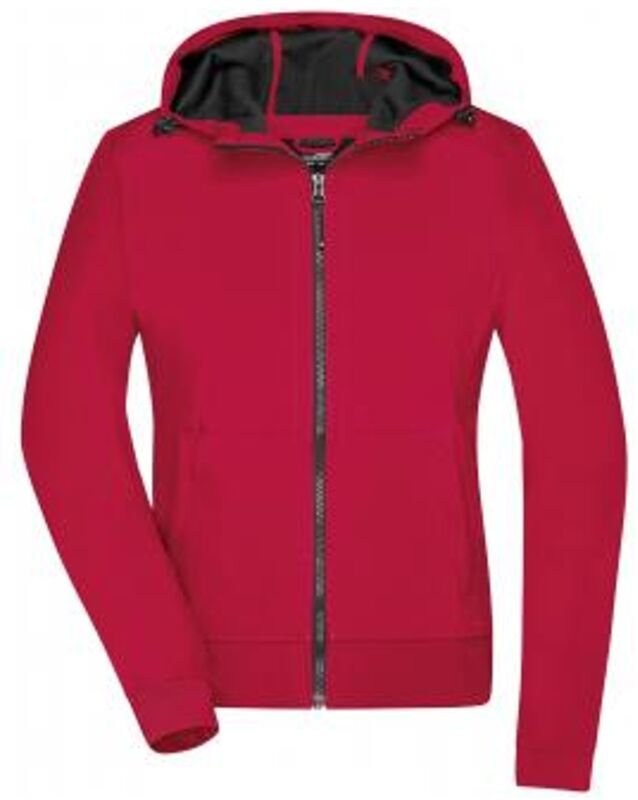 James&nicholson - Damen Softshell Jacke mit Kapuze JN1145 Gr. xs red/black