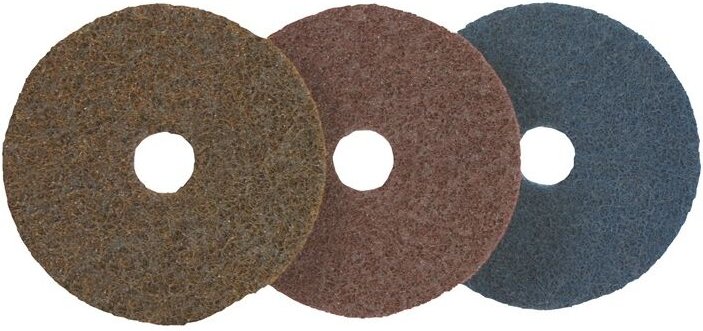 Schleifvliesscheibe d. 125 mm mittel rot vorgestanzt - Promat