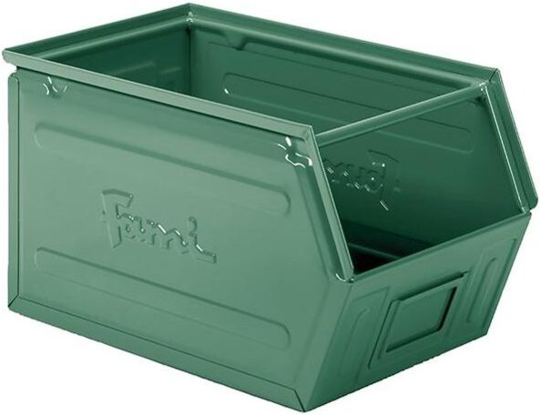 Stahlbehälter mm B=300 T=520 H=300 Gr.4A5 Grün Ral6011