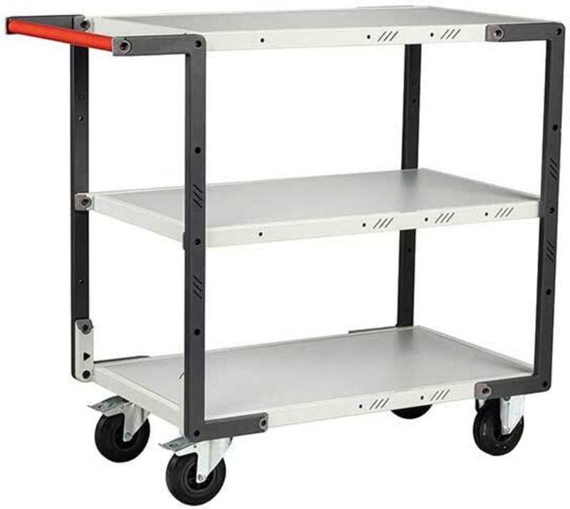 Werkstattwagen zum Zusammenbauen - Modularer Industriewagen - 3 Platten 850x495mm - Tragkraft 250kg - 884721114