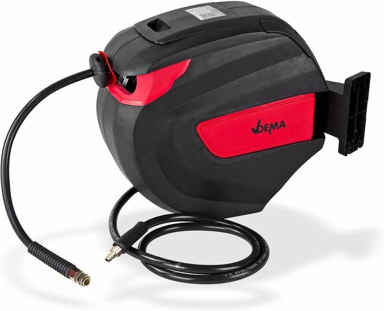 Dema - Druckluft Schlauchtrommel / Schlauchaufroller 25 m Automatik selbstaufrollend