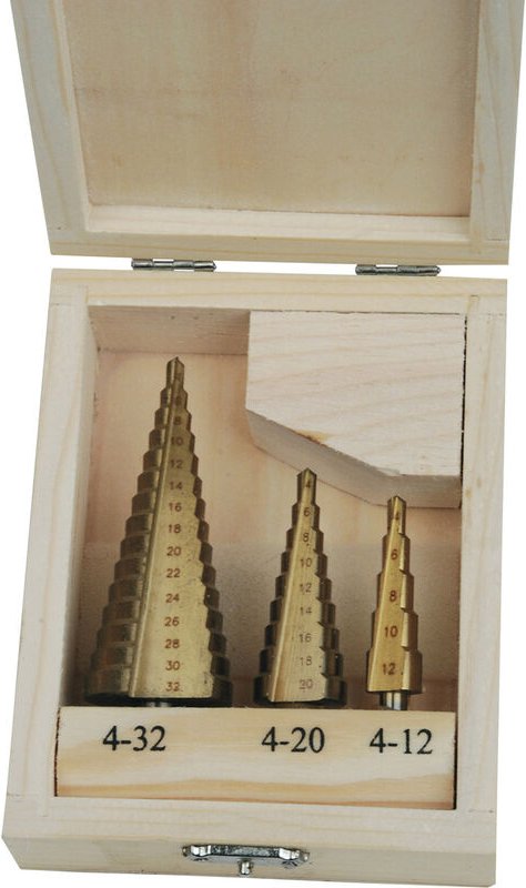 Thumbnail - Brüder Mannesmann - M54603 Stufenbohrer-Set 3teilig 1 St.