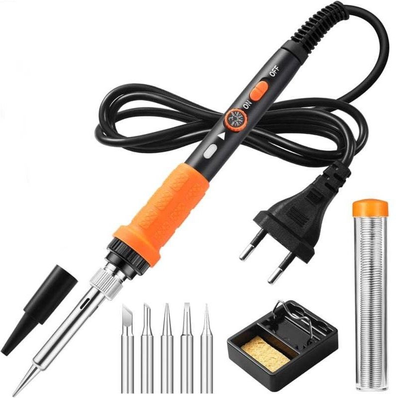 60-W-Lötkolben (schnelle und stabile Erwärmung), elektrischer Präzisionslötkolben, Zinnlötkolben mit einstellbarer Tempe...