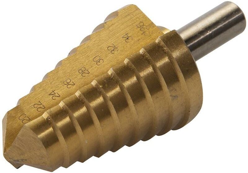 Titanbeschichteter HSS-Stufenbohrer 20–36 mm