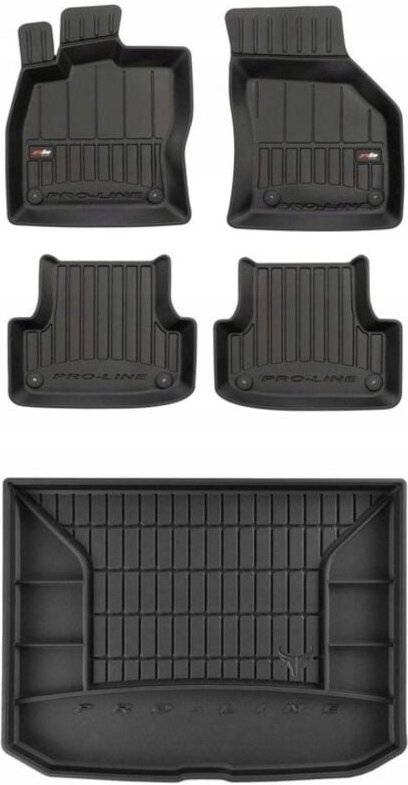 3D SET Fußmatten und Kofferraummatte Audi A3 8V Schrägheck 2013-2020