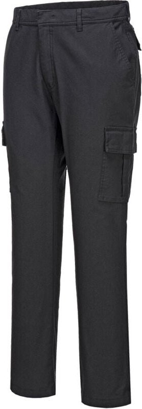 Schmaler Kampf-Jeans Slim Stretch Schwarz Kurz XS - FR(36) - UK(28)