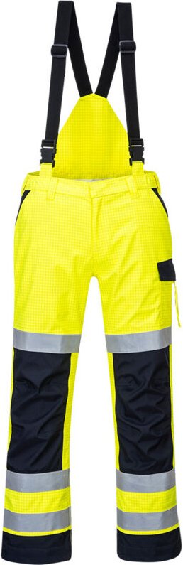 Mehrzweck-Regenhose mit elektrischem Bogen, Gelb/Navy, 2XL - FR(54) - UK(44)