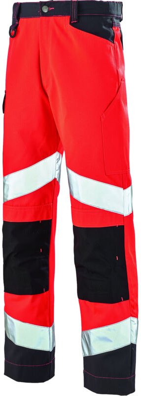 Fluo-Tech-Hose Rot Fluo/anker-Grau M - Fr(44-46)