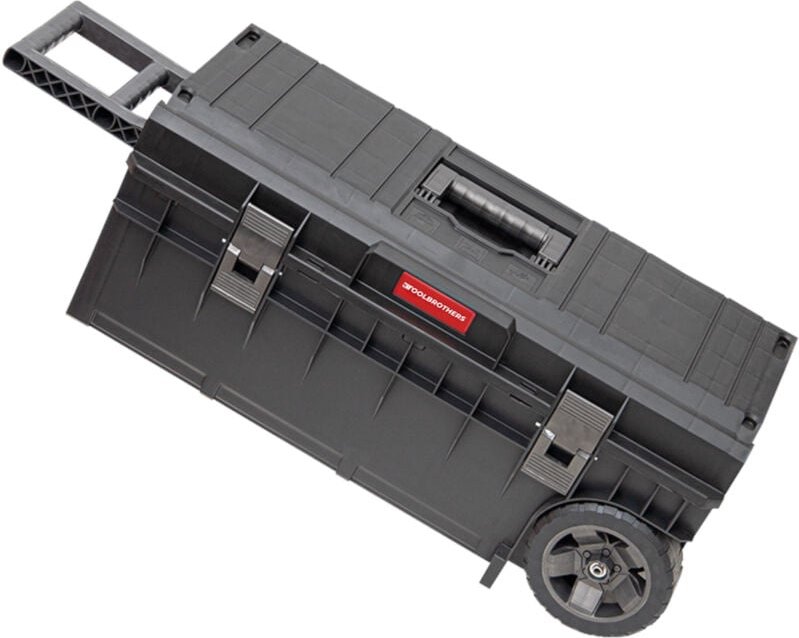 Toolbrothers RHINO XXL Trolley ECO Longer Basic 50 l IP66 Werkzeugkiste mit Laufrädern auf Metallachse und Doppeltelesko...