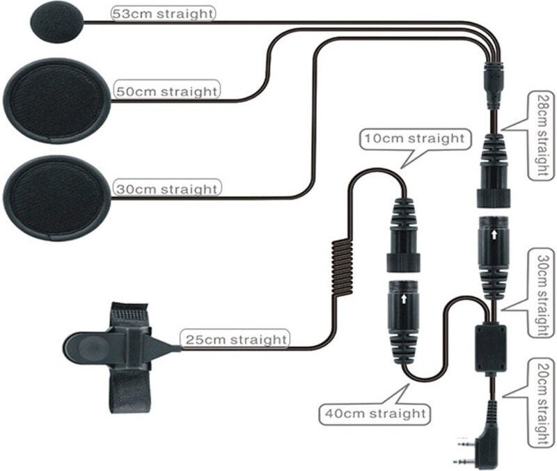 Integralhelm-Headset K-Stecker