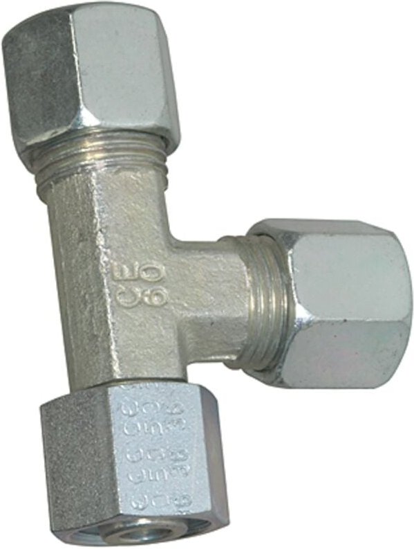 Einstellbare L-Verschraubung, Rohr-Außen-Ø 8, Stahl verzinkt - Riegler