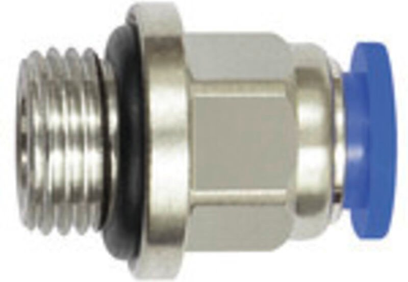 Gerade Steckverschraubung »Blaue Serie« mini, M5 a., Schlauch-Ø 3, 122.005-3M - Riegler