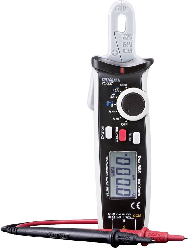 Voltcraft - VC-337 Stromzange digital cat iii 300 v, cat ii 600 v Anzeige (Counts): 4000