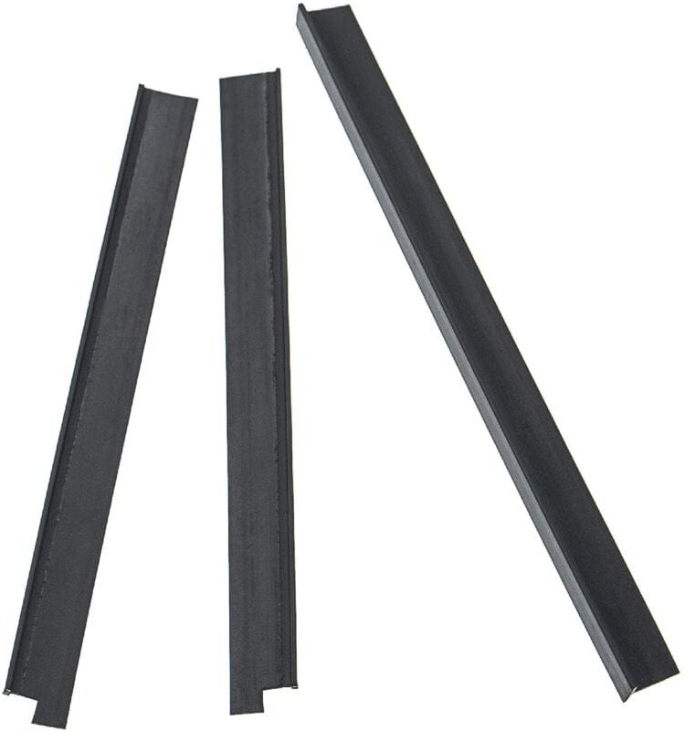 3x Gummilippen kompatibel mit Vorwerk Kobold 150, 140 - Mitnehmerlippen Set, schwarz - Vhbw