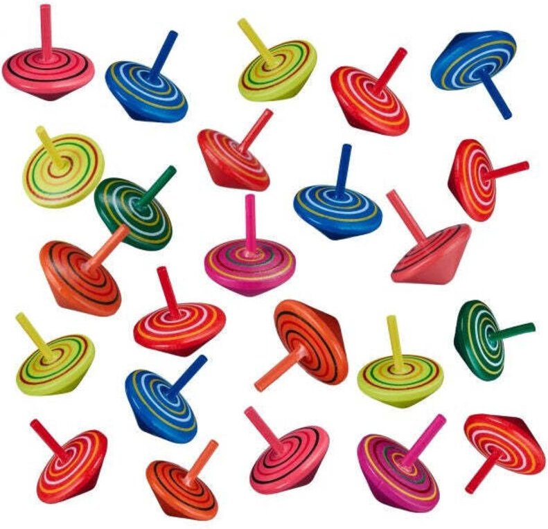 Bunte holzspinner - 24er set