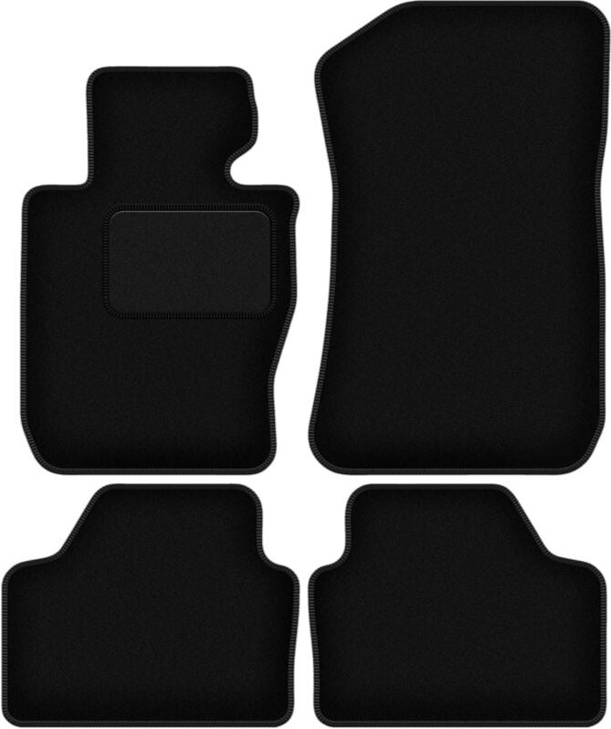 Schwarze Velours-Fußmatten für: BMW X1 E84 xDrive 0 (2004-2011)