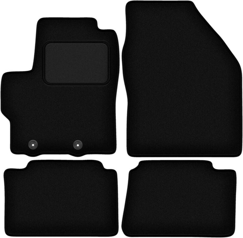 Schwarze Veloursmatten für: Toyota Yaris IV Fließheck (2020-)