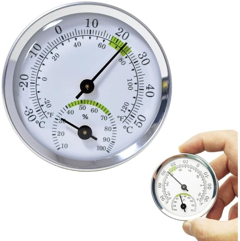 Hygrometer Thermometer, Innen- und Außenthermometer, Feuchtigkeitssensor, Innenhygrometer, Analoges Hygrometer, Hygromet...