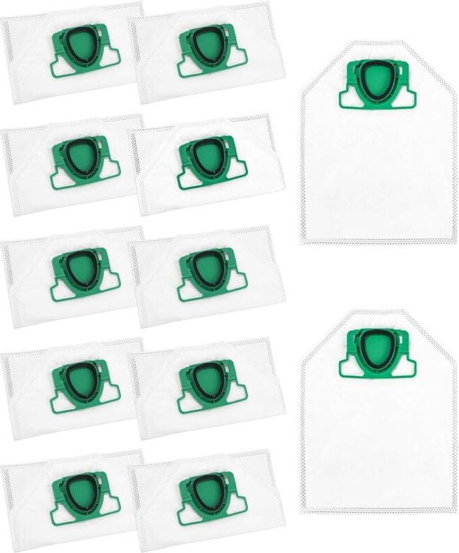 12 Staubsaugerbeutel Set kompatibel mit Vorwerk Kobold VK200 FP200, Zubehör Ersatzstaubbeutel für VK 200 FP 200