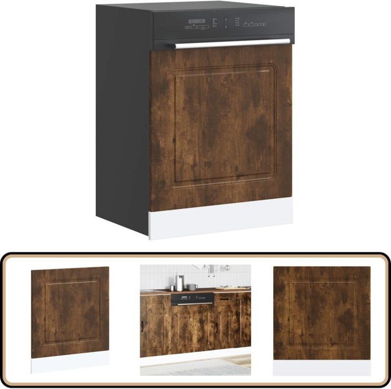 Geschirrspülerblende Kalmar Räuchereiche 60x1,5x67 cm - Vidaxl