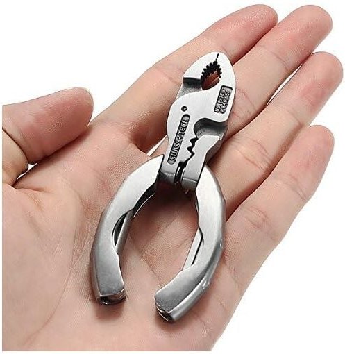 Ersandy - 9-in-1-Mini-Multifunktions-Schlüsselanhänger-Schraubendreher-Taschenwerkzeug