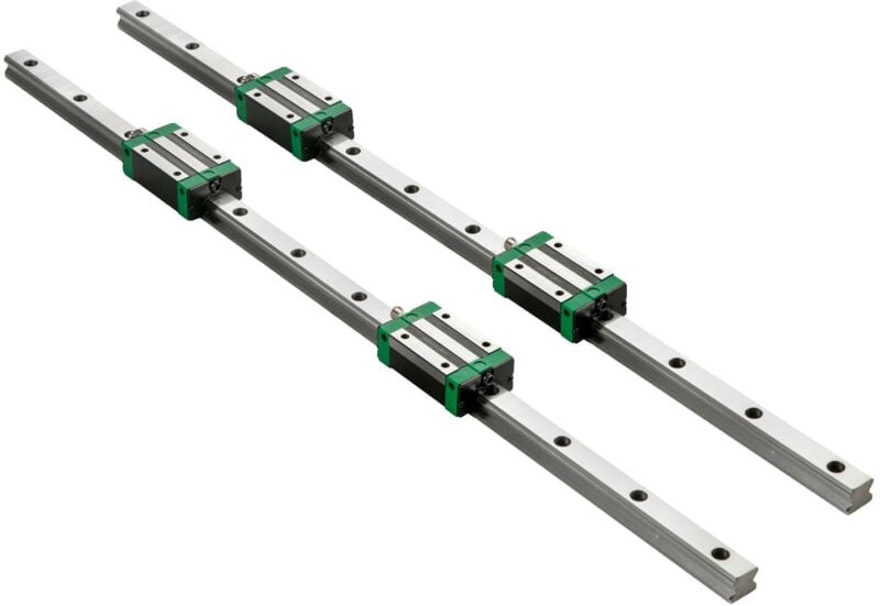 Mophorn 3-teilige Linearschiene 0,78-66 Zoll, inkl. 4 HSR20-Lagerblöcken, Linearbewegungs-Gleitschienen für DIY-CNC-Fräs...