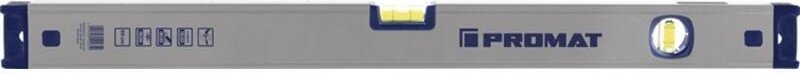 Thumbnail - Promat - Wasserwaage 100 cm Aluminium silber Spiegellibelle max. ±0,5 mm/m