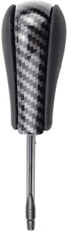 Woosien - Kohlefaser-Auto-Schaltknauf, passend für E36 E38 E39 E46 Z4 Z3 E53 X5 X3 E60 E61 mit langem Schalthebel