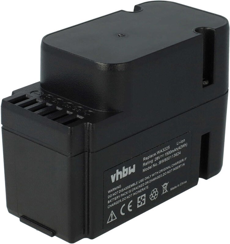 Vhbw - Akku Ersatz für Worx WA3226 für Rasenmäher (1500mAh, 28V, Li-Ion)