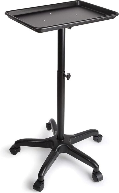 Tattoo-Tablett-Salonwagen, rollendes Salon-Tablett, Aluminium-Trolley, Ausrüstung auf Rädern und höhenverstellbar für De...