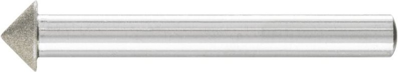 Diamant-Schleifstift Spitzkegel Ø10x90° SchaftØ6 mm D64 (fein) zum Anfasen/Entgraten/Senken - Pferd