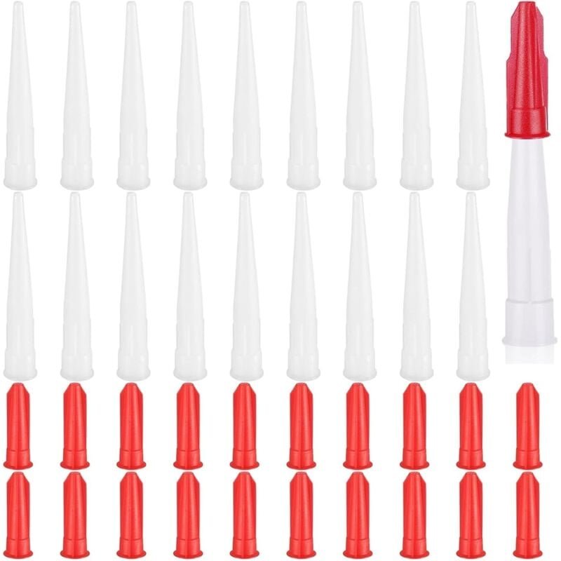 Bluedeer - 20 Stück Kartuschenspitzen, Silikon Spitzen, Silikonspritze, Kartuschenspitze, Silikon Kartuschenpresse, idea...