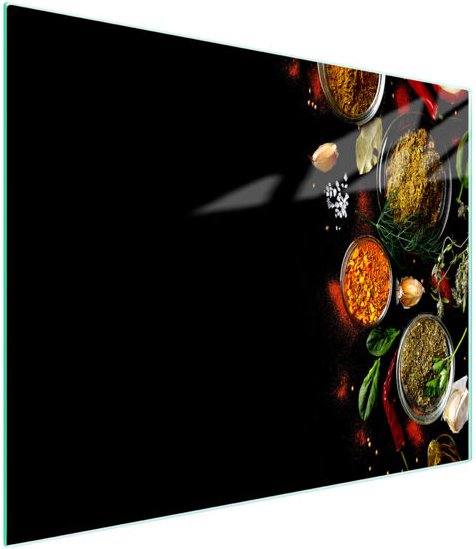 Glasschneidebrett 52x30 Gewürze