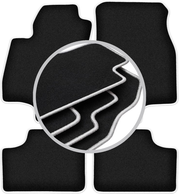 CARLUX-SILVER Autofußmatten für: Opel Astra G Limousine, Kombi, Schrägheck (1998-2009)