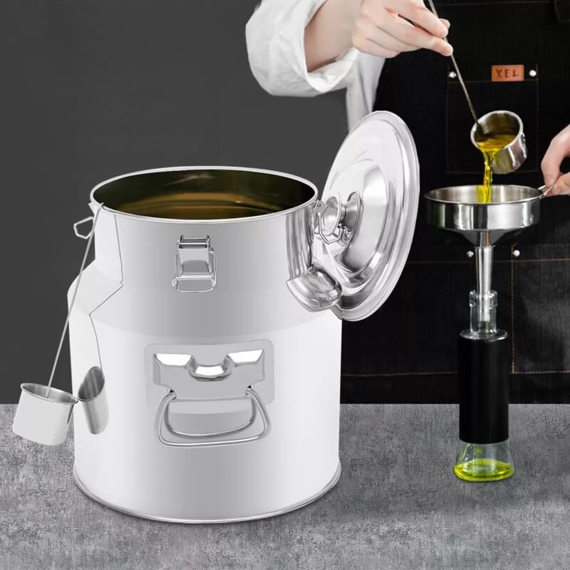 Senderpick - Milchkännchen aus Edelstahl 22 l Transportbehälter Milchbehälter Milchkännchen