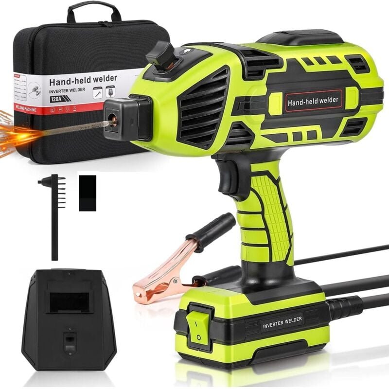 4,6 kW verbessertes Schweißgerät, 220 v Handschweißgerät mit IGBT-Wechselrichter, 5 variable Stromeinstellungen, tragbar...