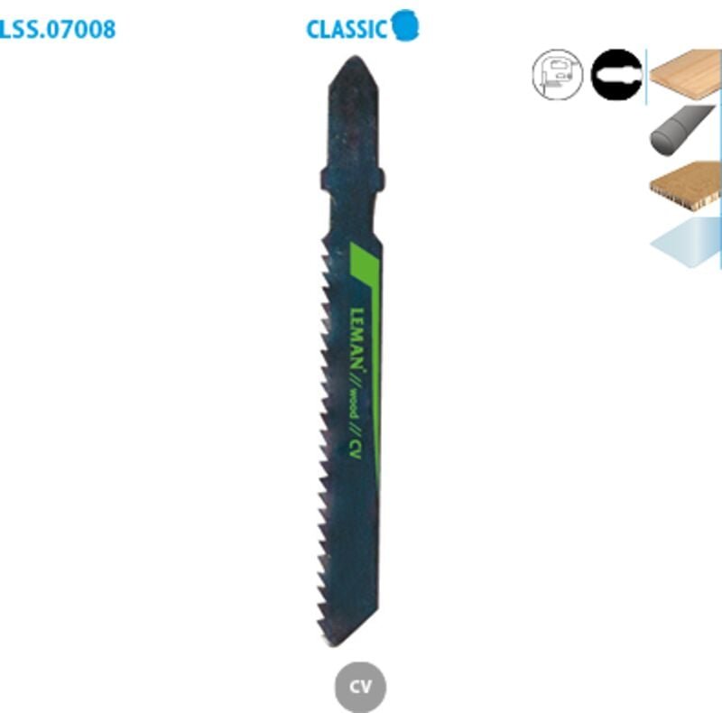 Thumbnail - Set mit 3 Sägeblättern für Stichsägen, feines Holzschnitt, Classic