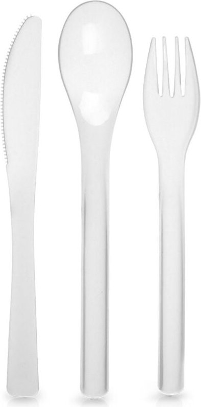 Kunststoff-Besteckset, 4-teilig.