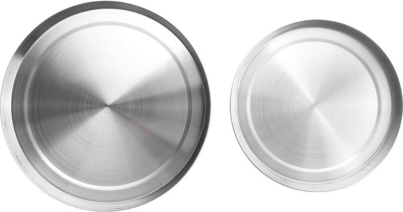 4-teiliges Edelstahl-Kochfeldabdeckungen, Herdplatte, Herdschutz-Set, Set mit Utensilien, 17/21 cm, Küche a