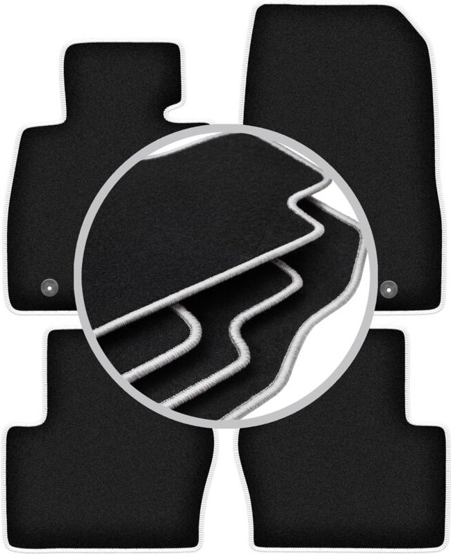 CARLUX-SILVER Autofußmatten für: Mazda 2 IV Fließheck (2014-)