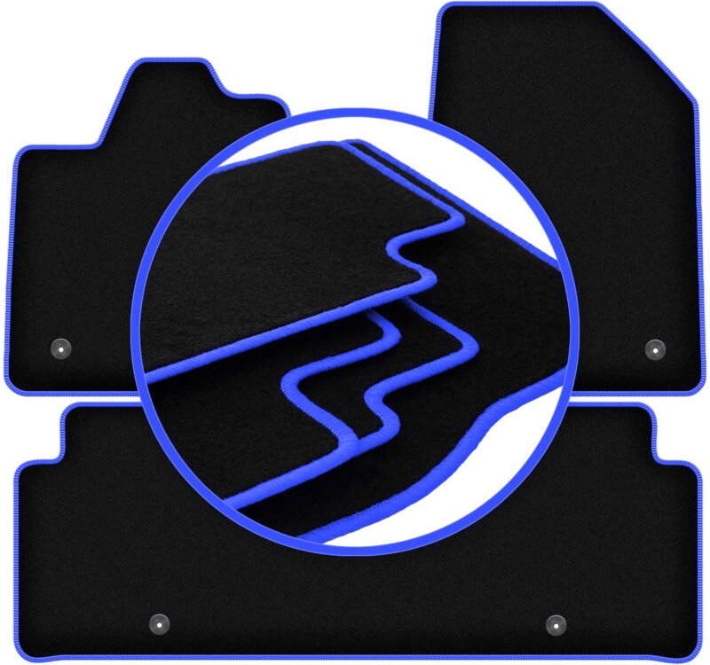 CARLUX-BLUE Autofußmatten für: Kia EV6 Crossover (2021-)