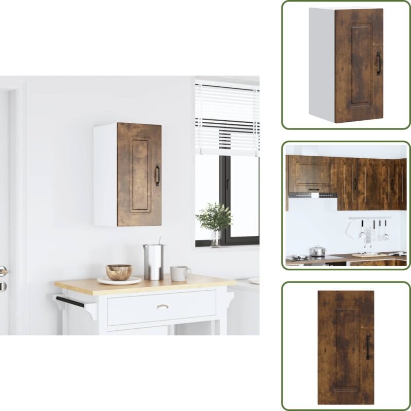 The Living Store - vidaXL Küchen-Hängeschrank Kalmar Räuchereiche Holzwerkstoff