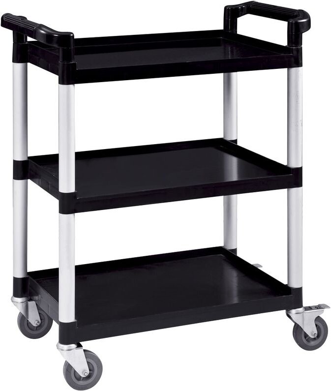 GX-032A Küchenwagen, Servierwagen 3 Ebenen mit Bremsen, 83x42x96cm - Bc-elec