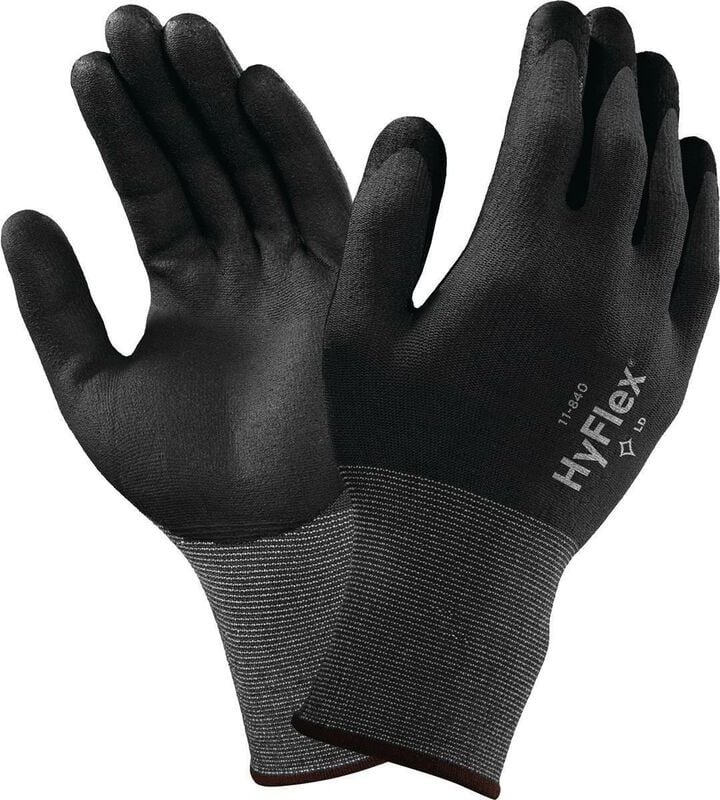 Handschuhe HyFlex 11-840 Gr.11 schwarz/grau Nylon-Spandex en 388 Kat.II