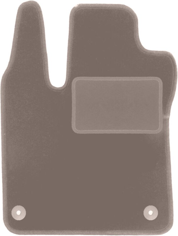 Fahrermatte beige für: Smart Fortwo III Schrägheck (2014-2020)
