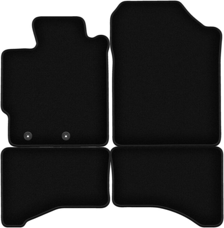 BASIC schwarze Veloursmatten für: Toyota Yaris IV Hybrid Fließheck (2020-)